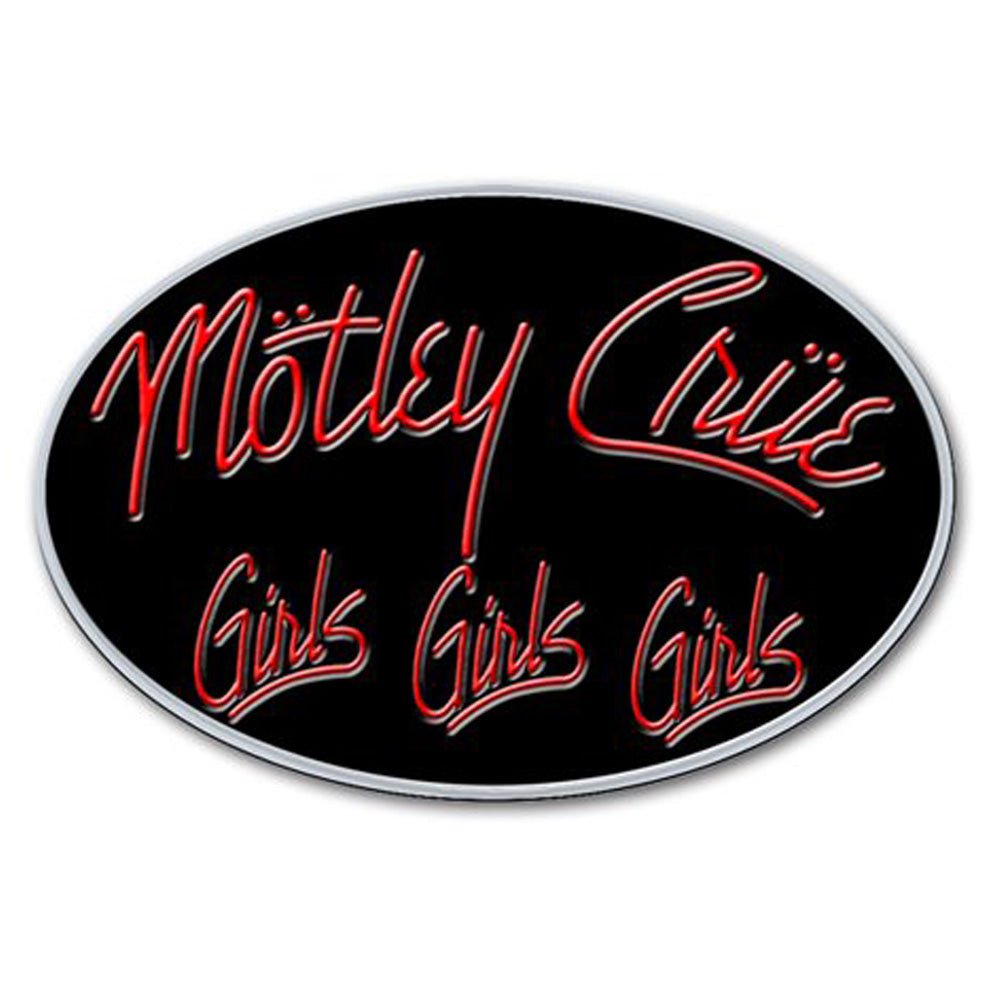 MOTLEY CRUE モトリークルー (来日 40周年 ) - Girls, Girls, Girls / バッジ - PGS